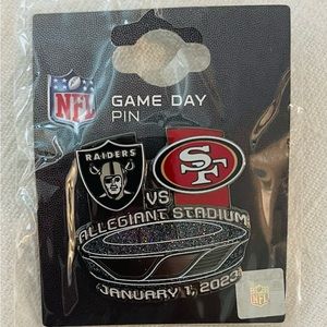 NFL Game Pin New Years Day 2023 Las Vegas Raiders Vs San Francisco 49ers